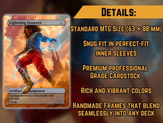 Lightning Greaves - Proxy Card - Buy 3 get 1 free!