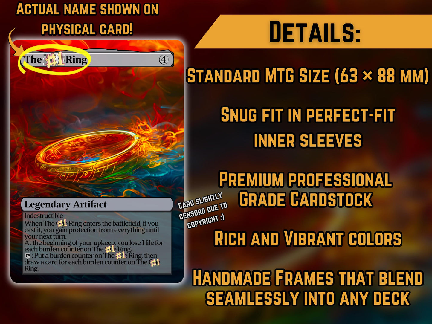 The Ring from that really popular book - Proxy Card - Buy 3 get 1 free!
