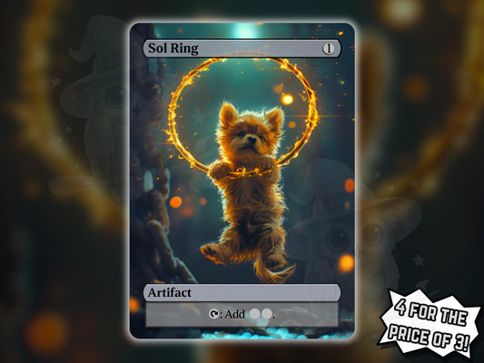 Sol Ring Dog - Proxy Card - Buy 3 get 1 free!