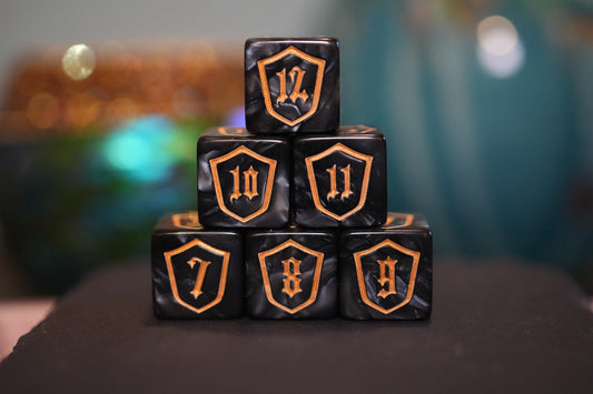 Black Loyalty Counter Dice for Magic, perfect for any magic the gathering deck! Edh, Cedh Magic Deck! Great MTG Gift!