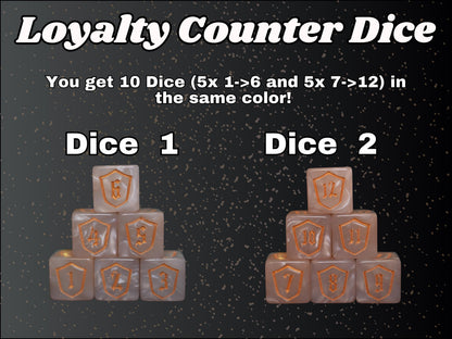 White Loyalty Counter for Magic, perfect for any magic the gathering deck! Edh, Cedh Magic Deck! Great MTG Gift!