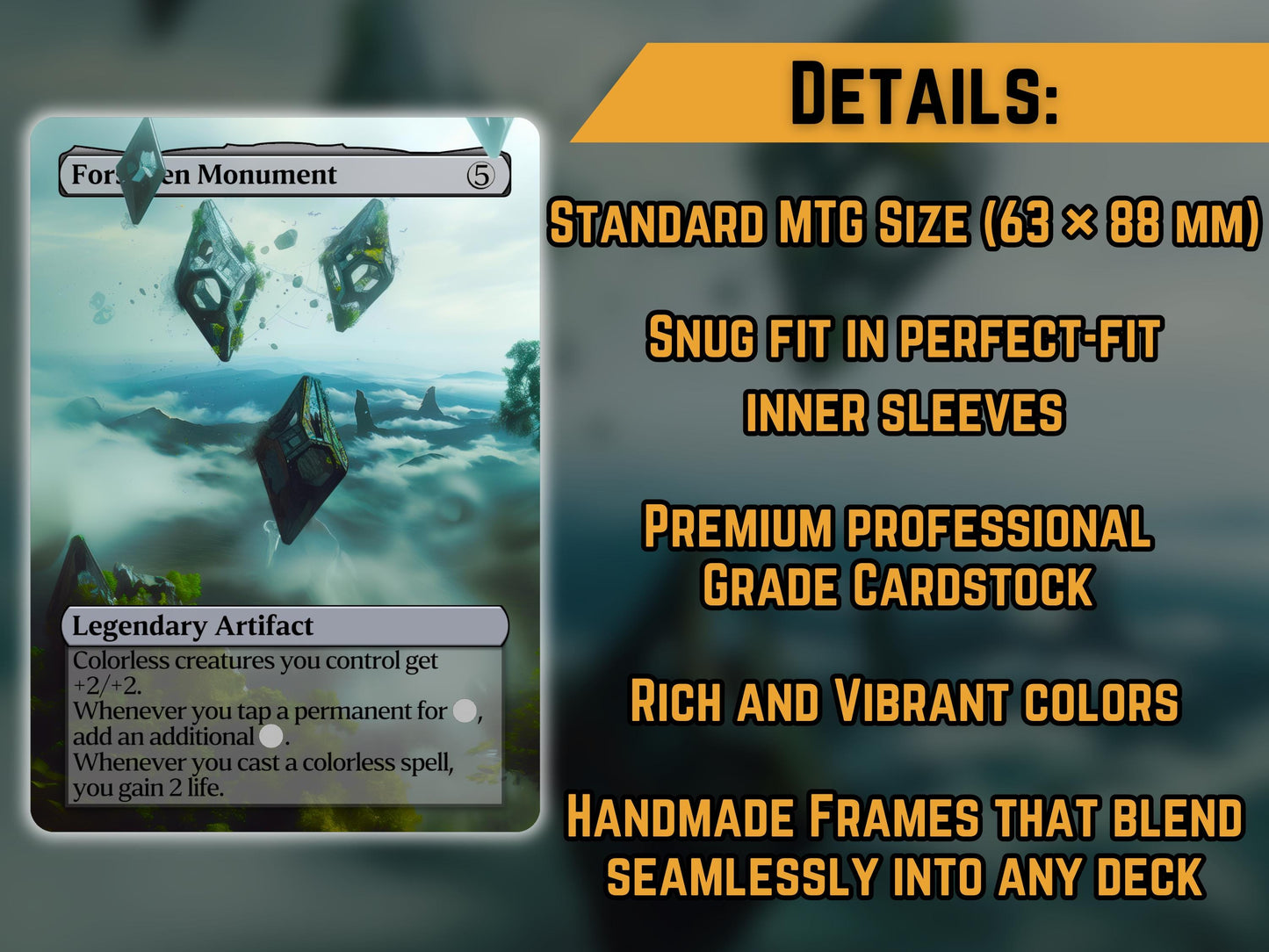 Forsaken Monument - Proxy Card - Buy 3 get 1 free!