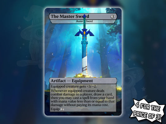 Buster Sword (Master Sword) - Proxy Card - Buy 3 get 1 free!