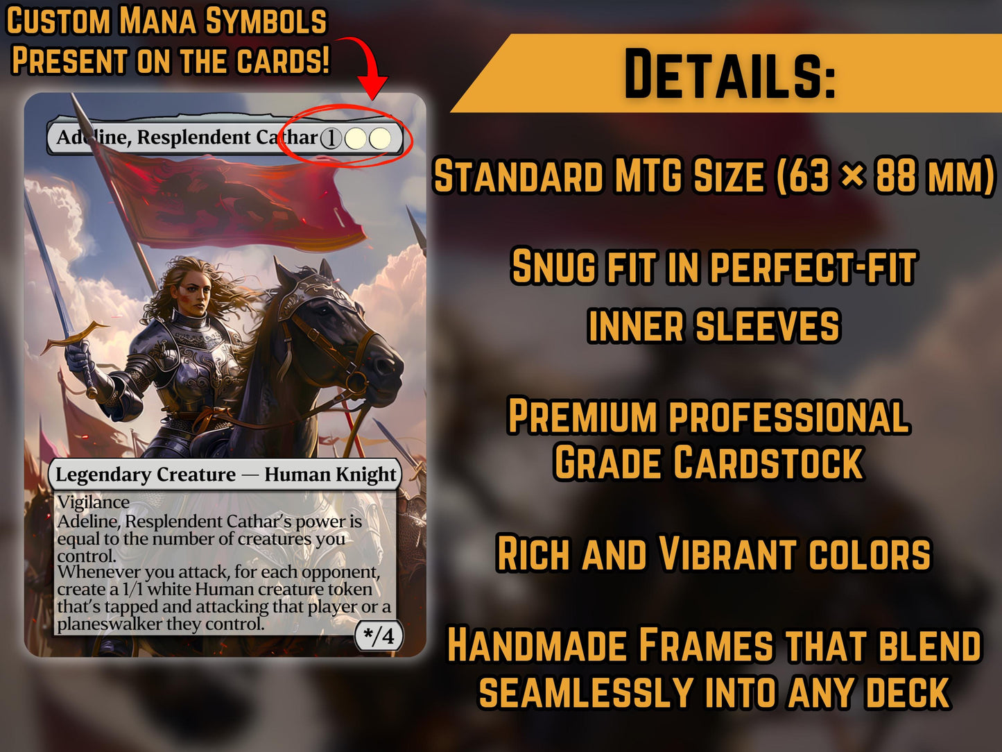 Adeline, Resplendent Cathar - Proxy Card - Buy 3 get 1 free!