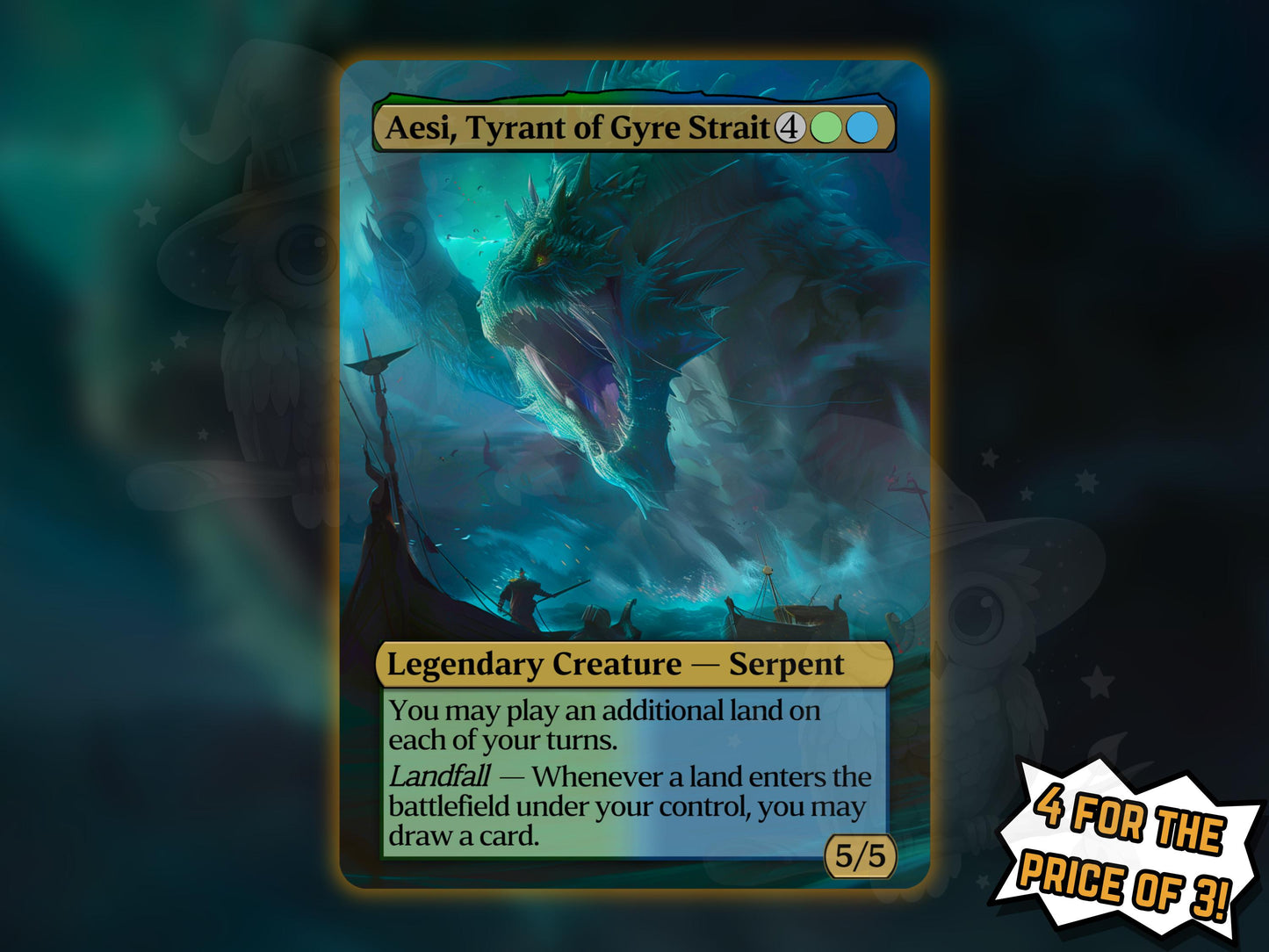 Aesi, Tyrant of the Gyre Strait - Proxy Card - Buy 3 get 1 free!