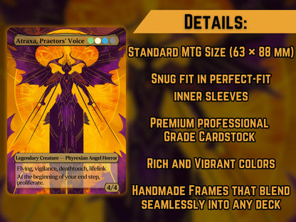 Atraxa Praetor's Voice - Proxy Card - Buy 3 get 1 free!