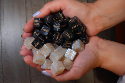 Black White Keyword Dice for Magic, perfect for any magic the gathering deck! Edh, Cedh Magic Deck! Great MTG Gift!