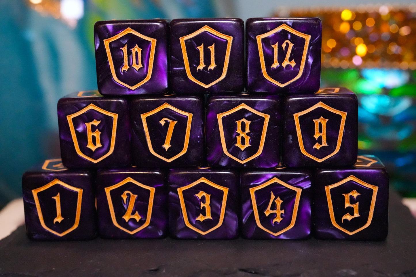 Purple Loyalty Counter Dice for Magic, perfect for any magic the gathering deck! Edh, Cedh Magic Deck! Great MTG Gift!
