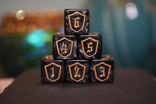 Black Loyalty Counter Dice for Magic, perfect for any magic the gathering deck! Edh, Cedh Magic Deck! Great MTG Gift!