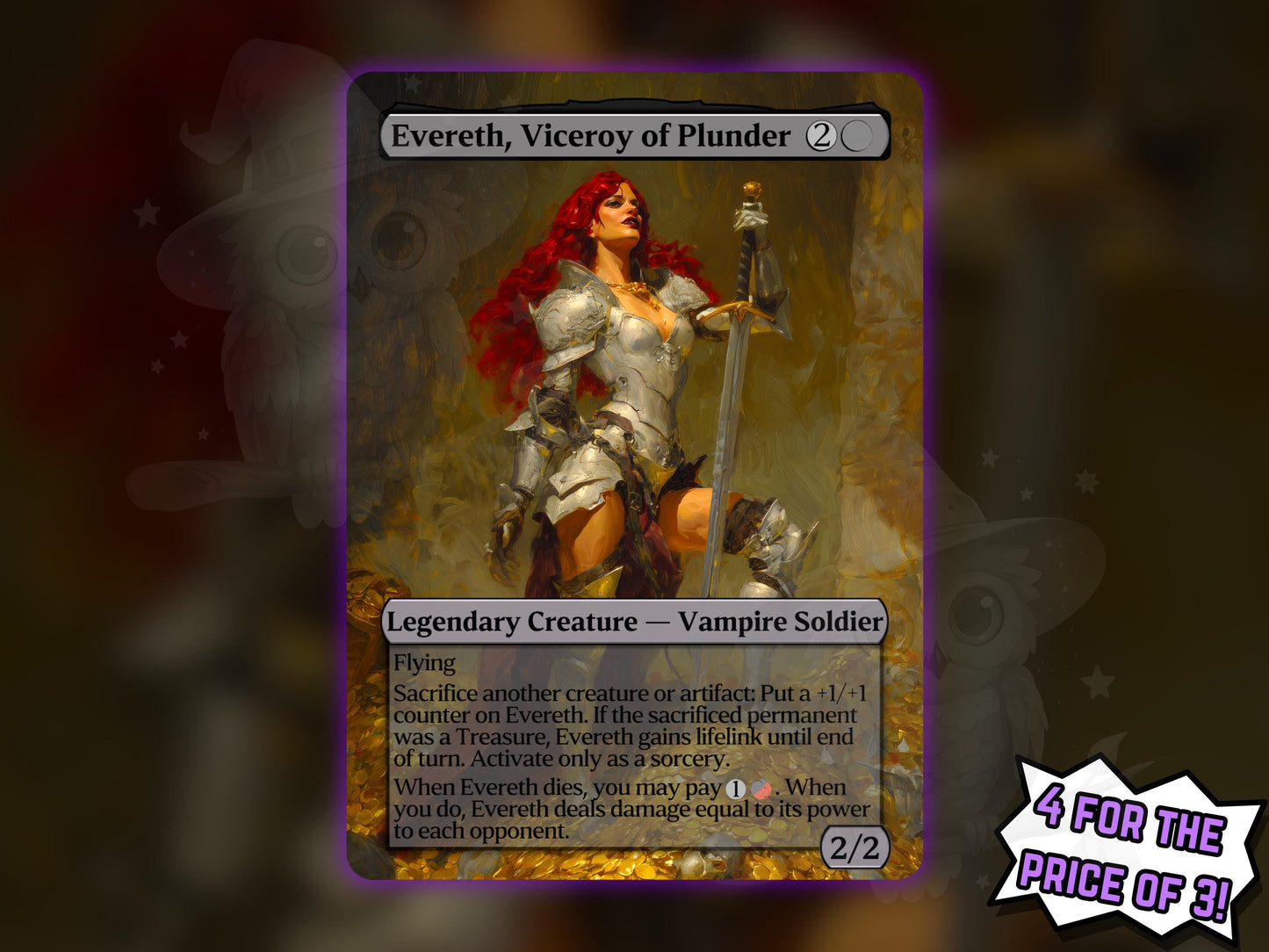Evereth, Viceroy of Plunder - Proxy Card - Buy 3 get 1 free!