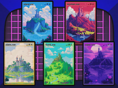 Pixel Basic Lands (Castles) - Teddy's Workshop