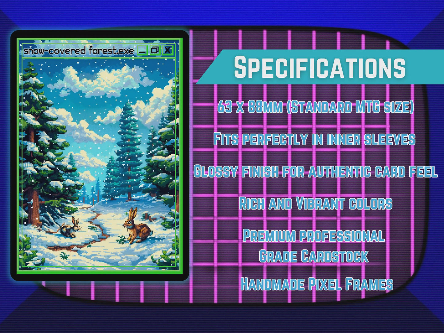 Pixel Basic Lands (Snow-Covered) - Teddy's Workshop