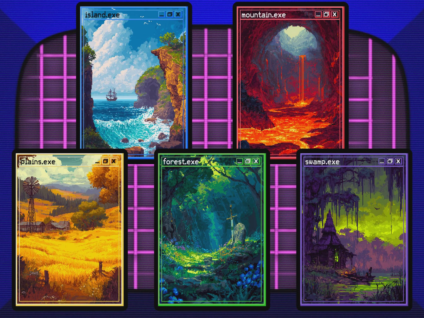 Pixel Basic Lands (Fantasy) - Teddy's Workshop
