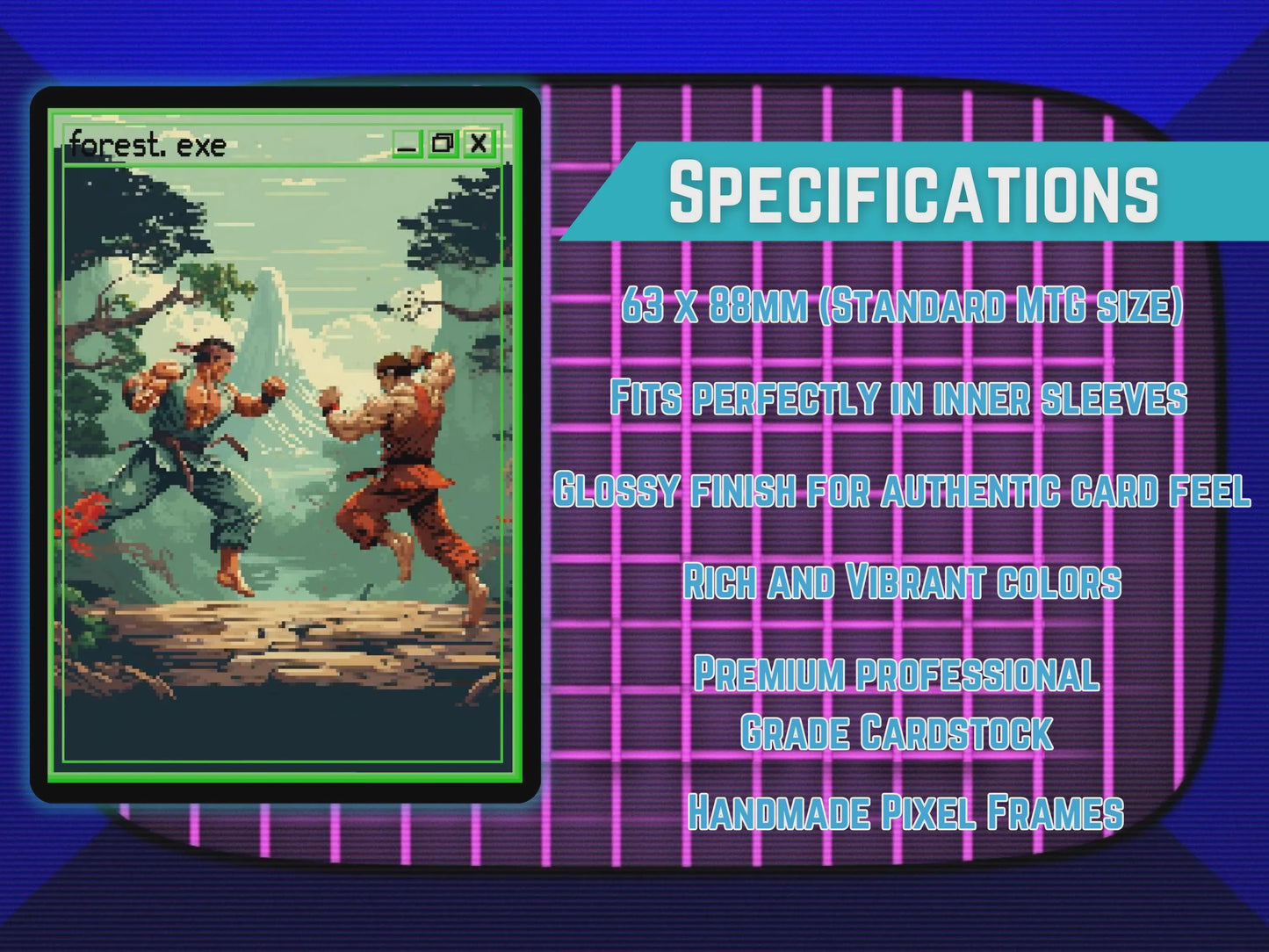 Pixel Basic Lands (Street Fighter) - Teddy's Workshop