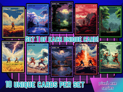 Pixel Basic Lands (Street Fighter) - Teddy's Workshop