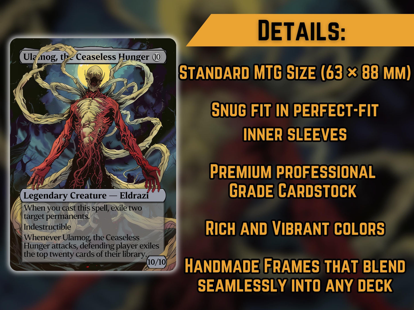 Ulamog, the Ceaseless Hunger - Proxy Card - Buy 3 get 1 free!