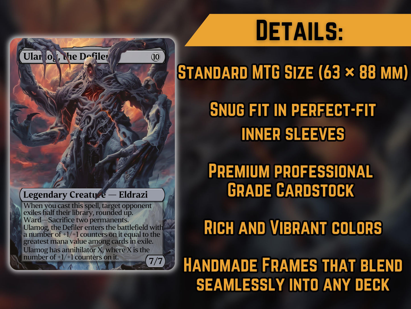 Ulamog, the Defiler - Proxy Card - Buy 3 get 1 free!
