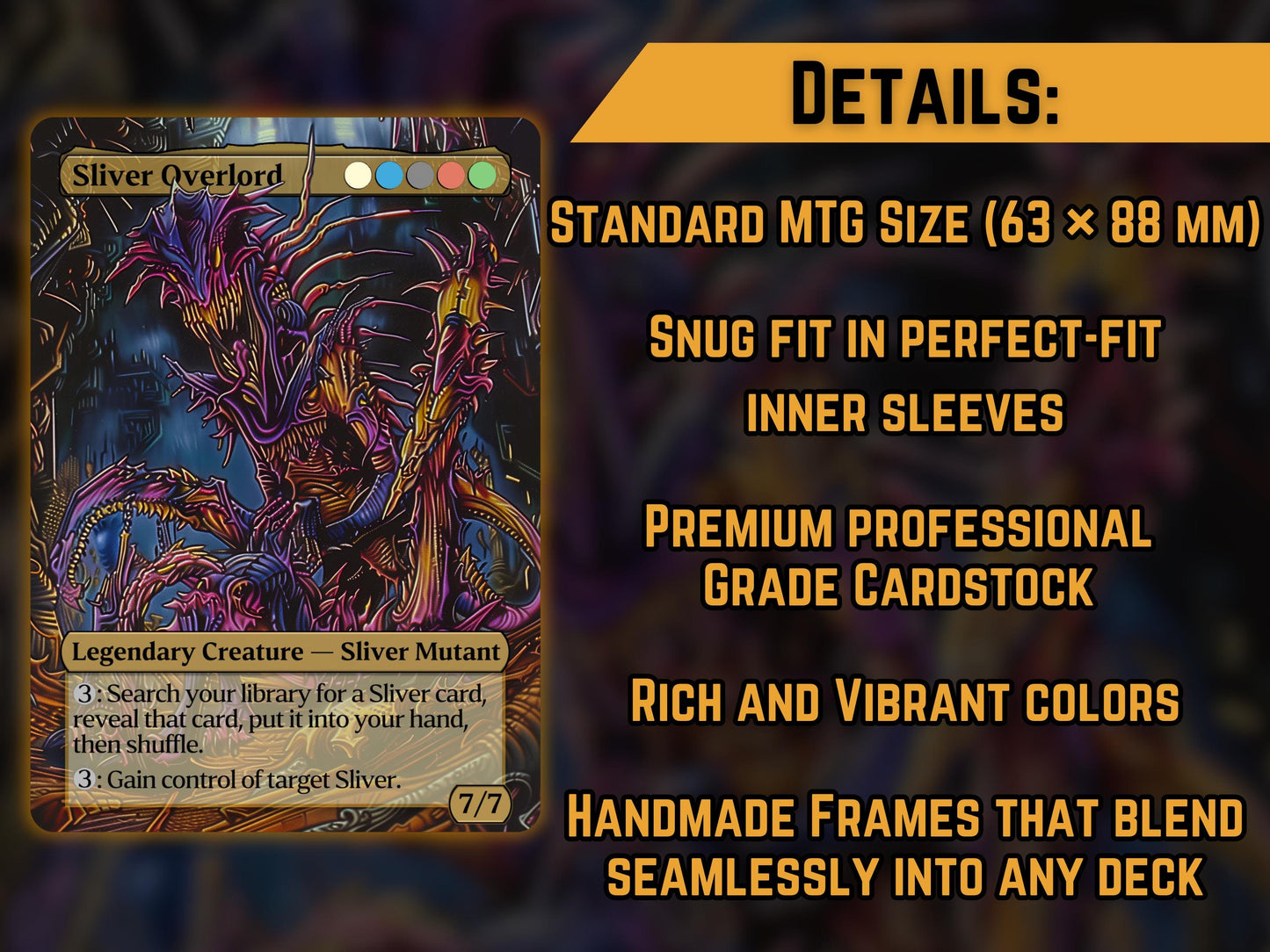 Sliver Overlord - Proxy Card - Buy 3 get 1 free!