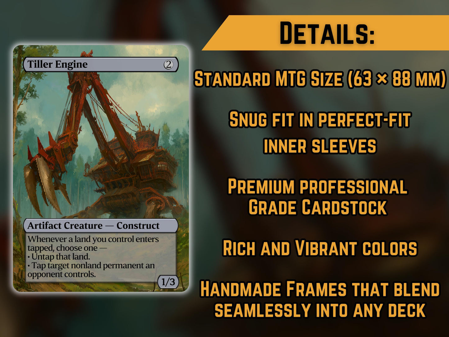 Tiller Engine - Proxy Card - Buy 3 get 1 free!
