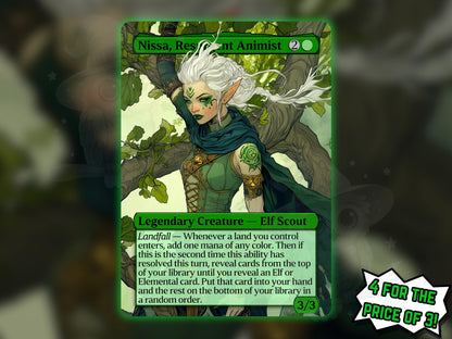 Nissa, Resurgent Animist - Proxy Card - Buy 3 get 1 free!