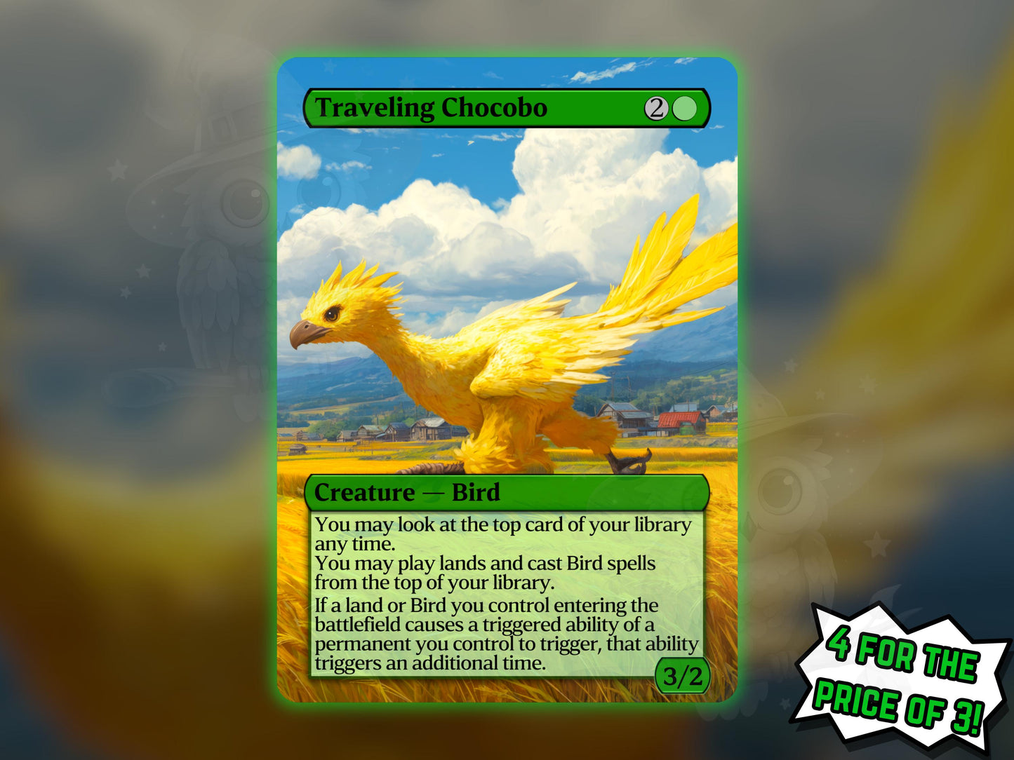 Travelling Chocobo - Proxy Card - Buy 3 get 1 free!
