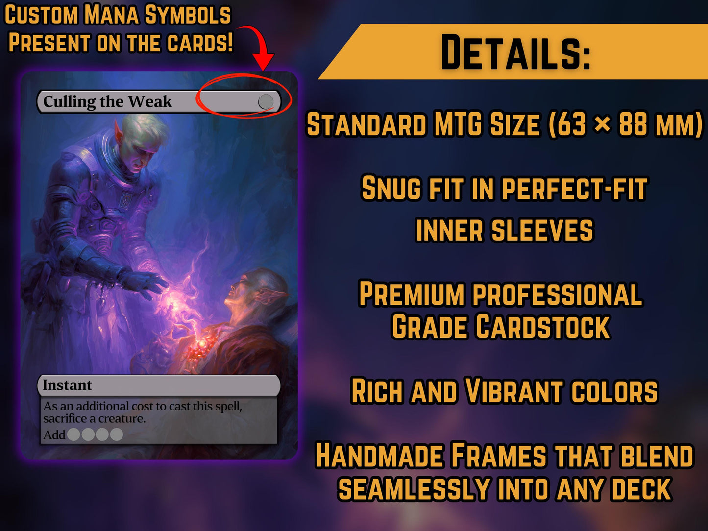 Culling the Weak - Proxy Card - Buy 3 get 1 free!
