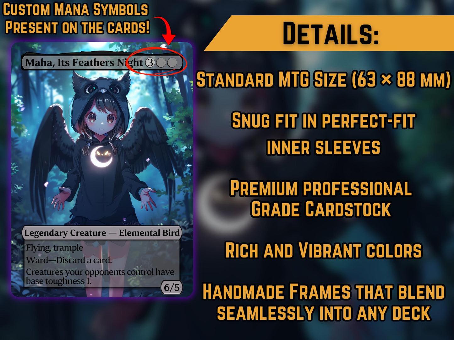 Maha, Its Feathers Night - Proxy Card - Buy 3 get 1 free!