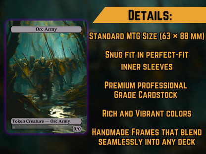 Orcish Bowmasters + Token - Proxy Card - Buy 3 get 1 free!