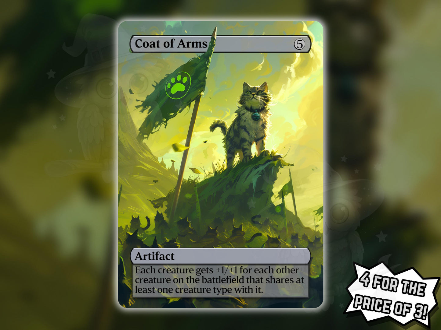 Coat of Arms (Cat Version) - Proxy Card - Buy 3 get 1 free!