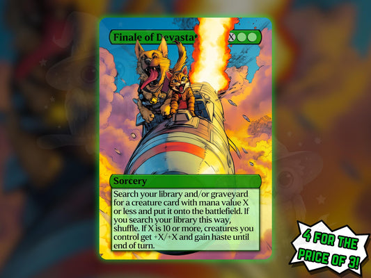 Finale of Devastation (Cat & Dog Version) - Proxy Card - Buy 3 get 1 free!