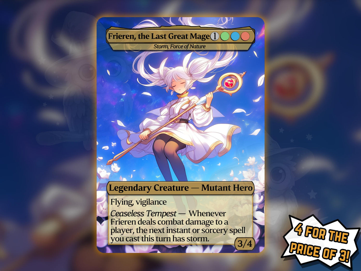 Frieren Magic Alter (Storm, Force of Nature) - Proxy Card - Buy 3 get 1 free!