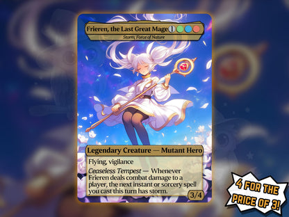 Frieren Magic Alter (Storm, Force of Nature) - Proxy Card - Buy 3 get 1 free!