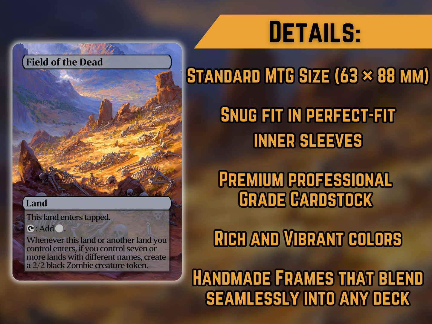 Field of the Dead - Proxy Card - Buy 3 get 1 free!