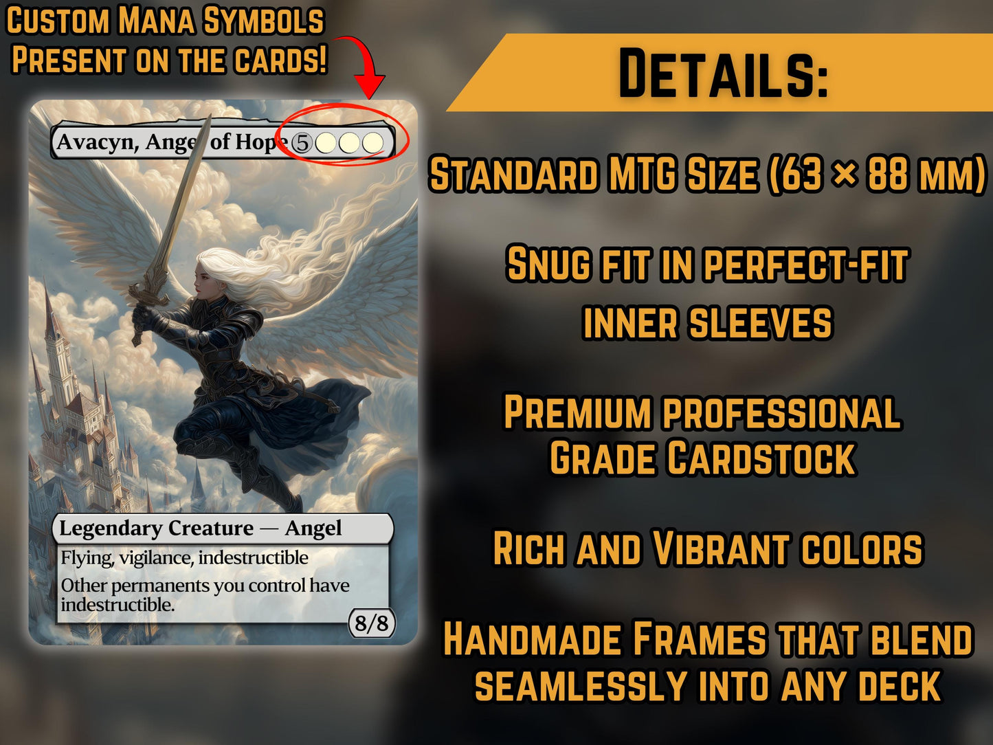 Avacyn, Angel of hope - Proxy Card - Buy 3 get 1 free!