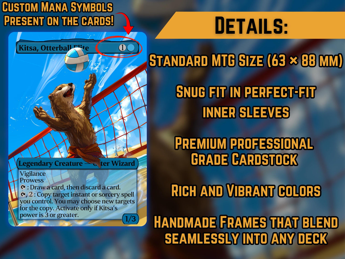 Kitsa, Otterball Elite - Proxy Card - Buy 3 get 1 free!