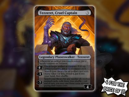 Tezzeret, Cruel Captain - Proxy Card - Buy 3 get 1 free!