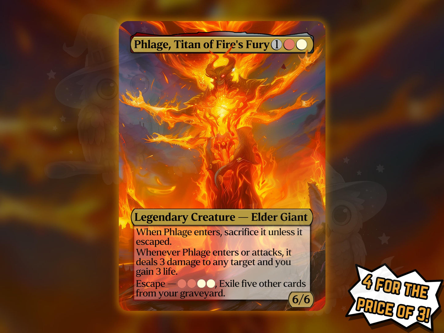 Phlage, Titan of Fire's Fury - Proxy Card - Buy 3 get 1 free!
