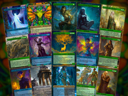Maralen, Fae Ascendant- Faerie Elf Tribal - Proxy Deck - Perfect Magic Gift - Tokens Included