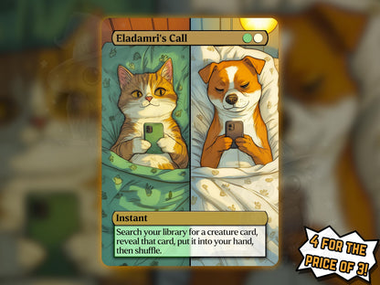 Eladamri's Call (Cat & Dog Version) - Proxy Card - Buy 3 get 1 free!