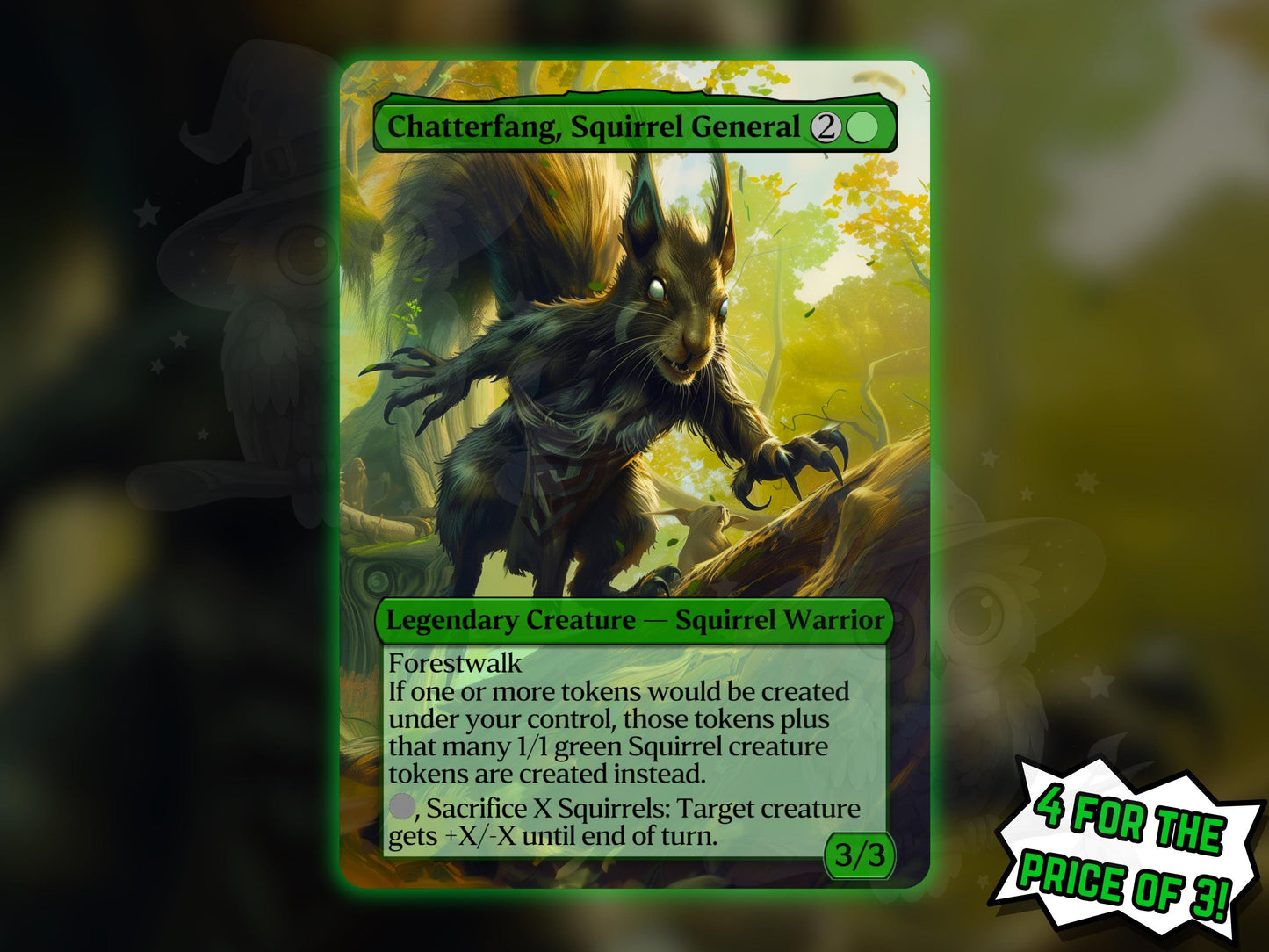 Chatterfang, Squirrel General - Proxy Card - Buy 3 get 1 free!