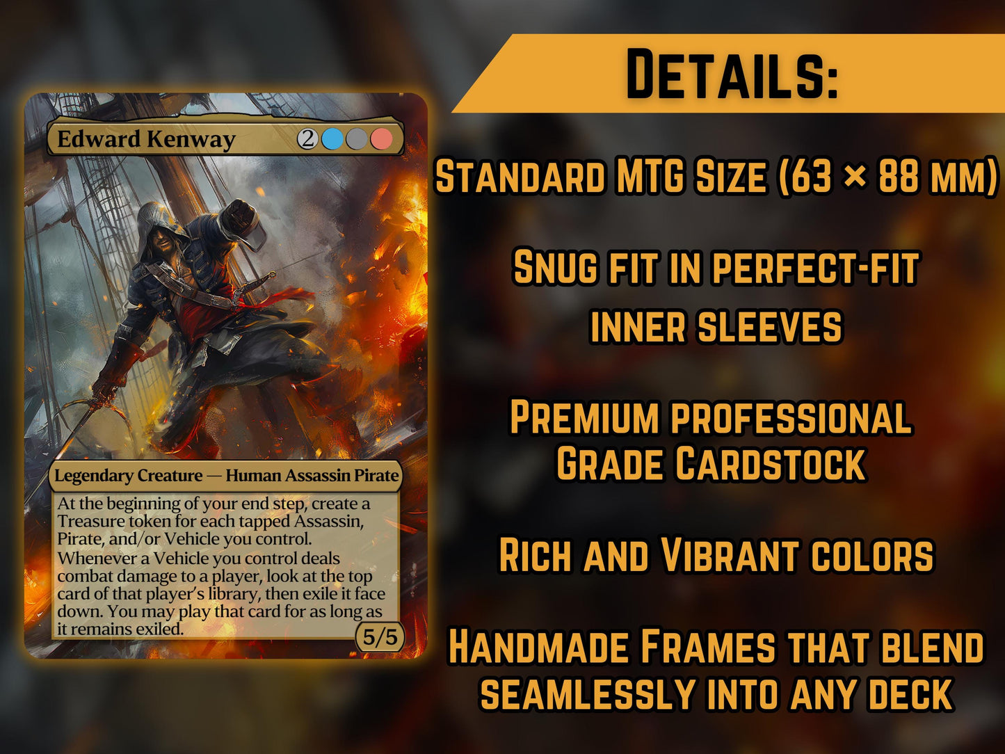 Edward Kenway - Proxy Card - Buy 3 get 1 free!