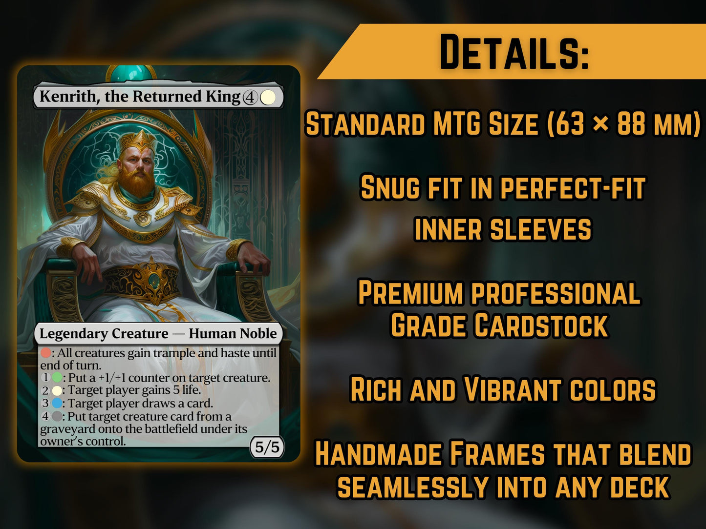 Kenrith, the Returned King - Proxy Card - Buy 3 get 1 free!