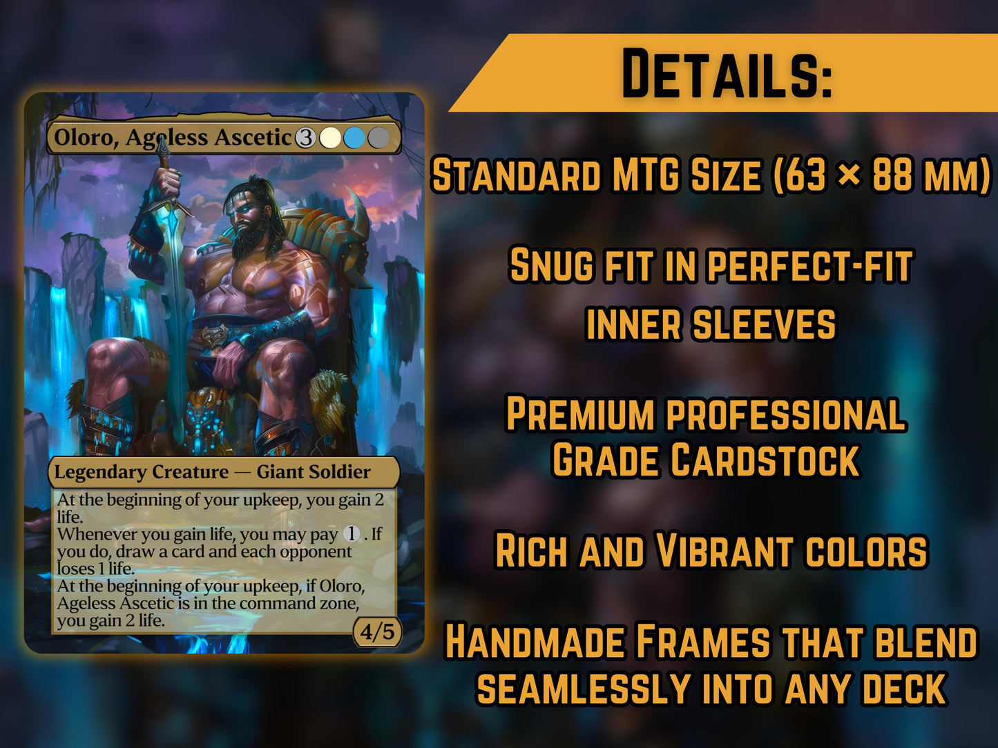 Oloro, Ageless Ascetic - Proxy Card - Buy 3 get 1 free!