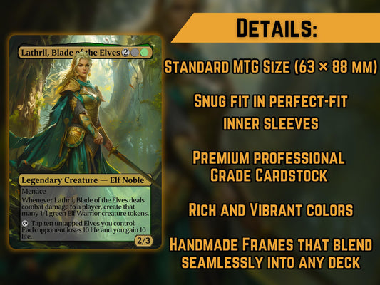Lathril, Blade of the Elves - Proxy Card - Buy 3 get 1 free!