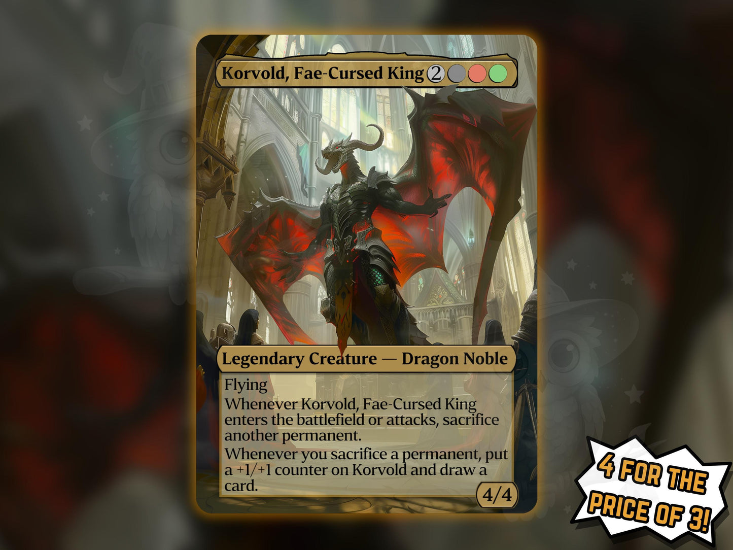 Korvold, Fae-Cursed King - Proxy Card - Buy 3 get 1 free!