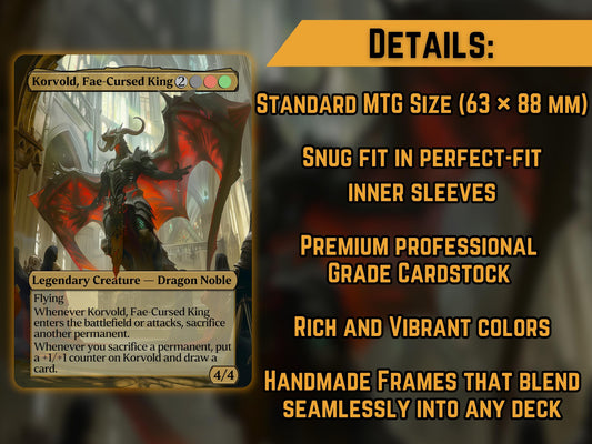Korvold, Fae-Cursed King - Proxy Card - Buy 3 get 1 free!