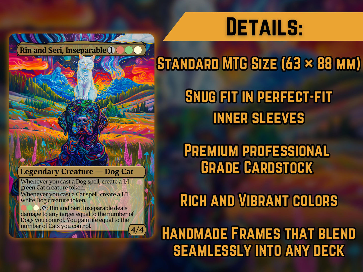 Rin and Seri, Inseperable (Psychedelic) - Proxy Card - Buy 3 get 1 free!