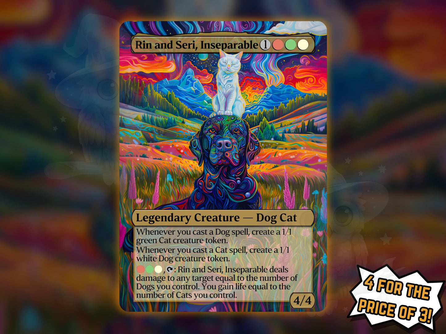 Rin and Seri, Inseperable (Psychedelic) - Proxy Card - Buy 3 get 1 free!