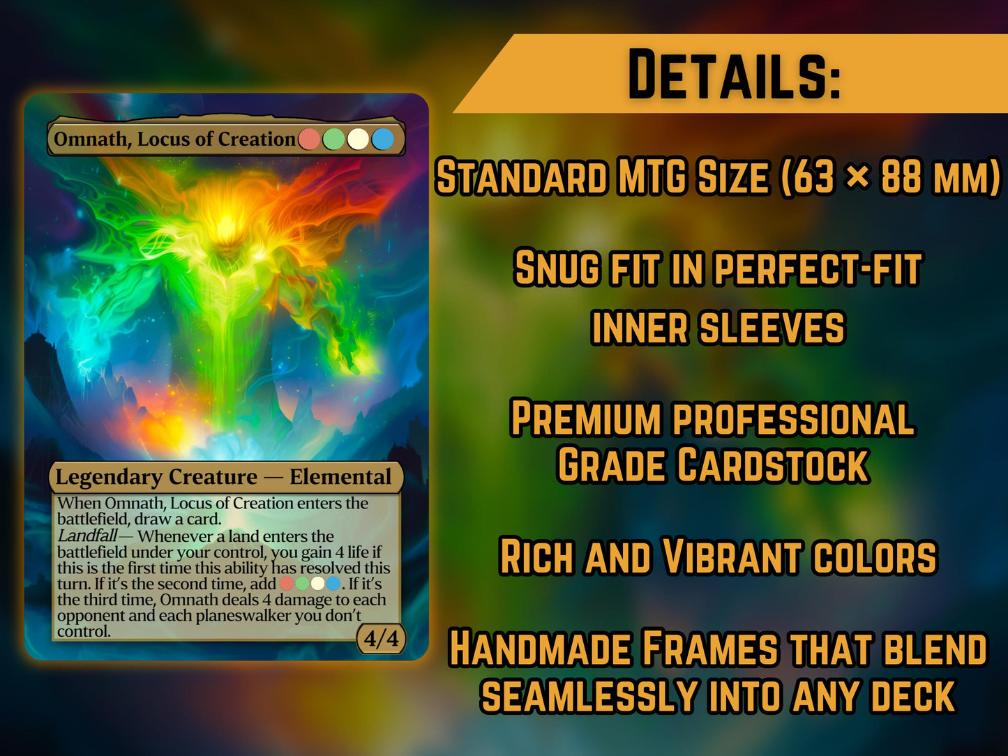 Omnath, Locus of Creation - Proxy Card - Buy 3 get 1 free!