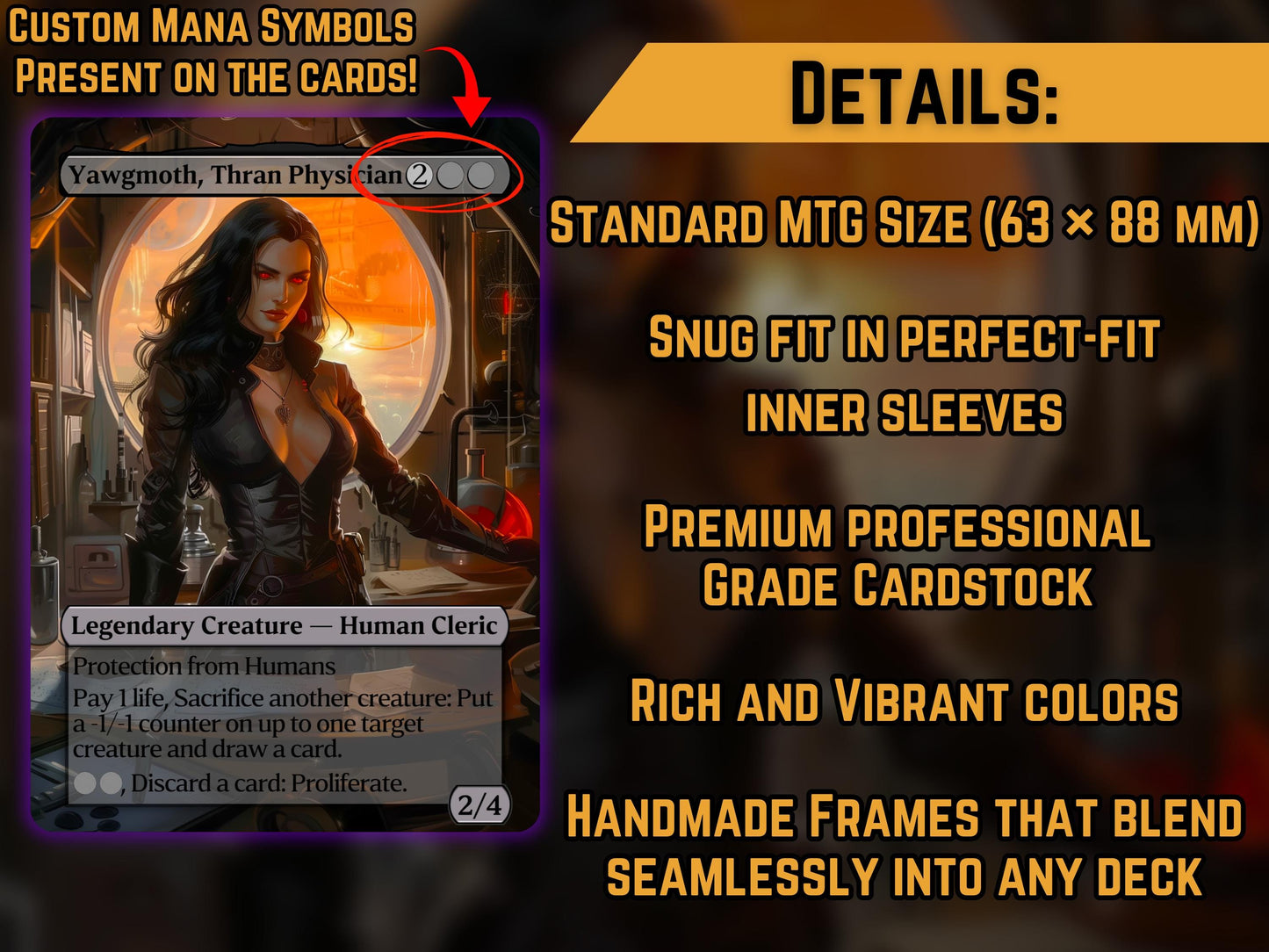 Yawgmoth, Thran Physician - Proxy Card - Buy 3 get 1 free!